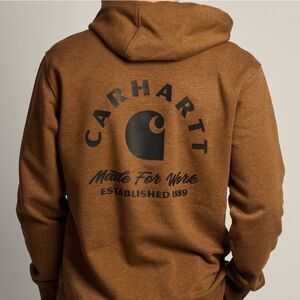 Carhartt Sawyer Camo Hoodie- Red Duck Heather